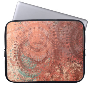 Het gekke schetswillekeurige patroon. Chaos en ver Laptop Sleeve