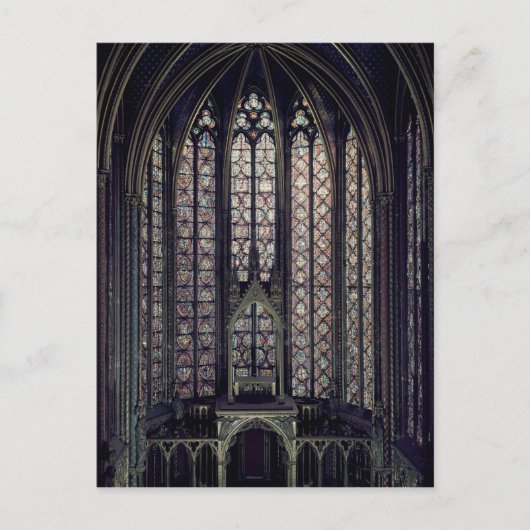 Het gekleurde glazen raam briefkaart (Voorkant)