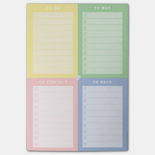 Het gekleurde Veelvoud aan-deed Blocnote Post-it® Notes