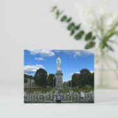 Het gekroonde beeld van Onze Lieve Vrouw van Lourd Briefkaart (Staand voorkant)