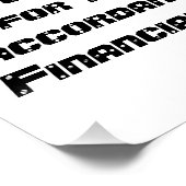 Het "gekwalificeerde Advies van de Controle " Perfect Poster (Hoek)