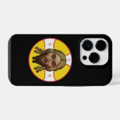 Het Gelaat van Christus Orthodoxe Icoon iPhone Hoesje (Achterkant horizontaal)