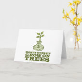 Het geld groeit niet op bomen kaart (Gele Bloem)