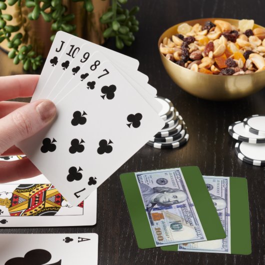 Het geld pokerkaarten (Insitu)