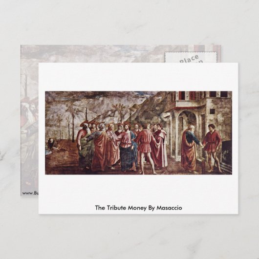 Het geld van Masaccio Briefkaart (Voorkant / Achterkant)
