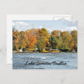 Het gele Briefkaart van het Vliegtuig van de (Voorkant / Achterkant)