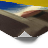 Het gele citroengezicht | AI Art Poster (Hoek)