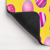 Het Gele en Roze Patroon van Paaseieren Muismat (Hoek)