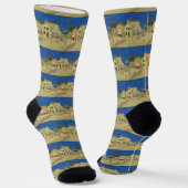 Het gele huis (de straat) van Vincent van Gogh Sokken (Gebogen)