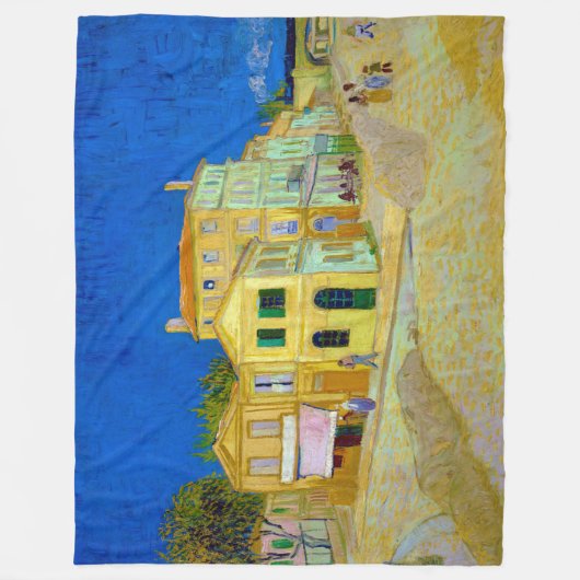Het Gele Huis, Van Gogh Fleece Deken (Voorkant)