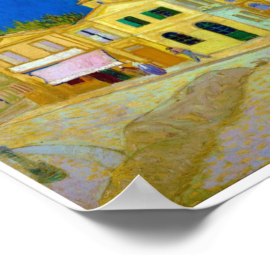 Het Gele Huis, Van Gogh Poster (Hoek)