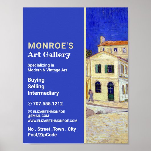 Het Gele Huis van Van Gogh, Art Dealer, Galerij Poster (Voorkant)