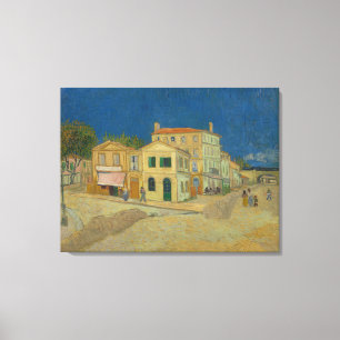 Het Gele Huis van Vincent van Gogh Canvas Afdruk