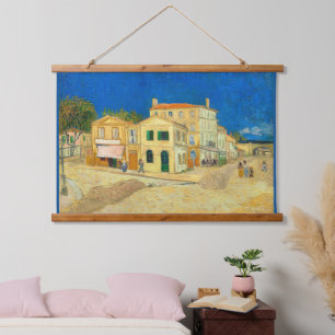 Het Gele Huis van Vincent Van Gogh Hangend Wandkleed