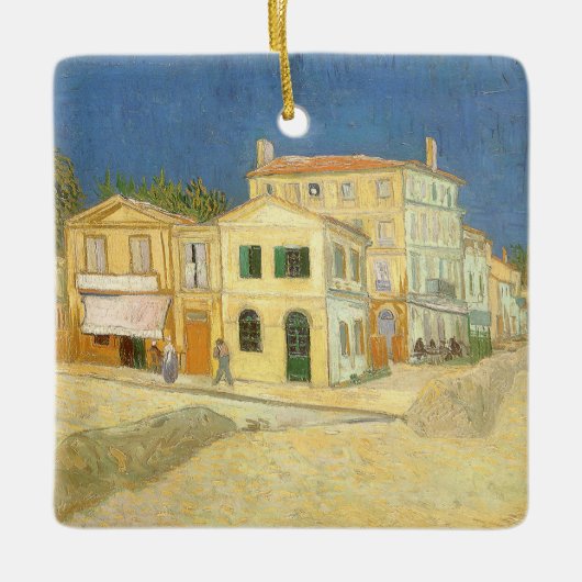 Het Gele Huis van Vincent van Gogh Keramisch Ornament (Voorkant)
