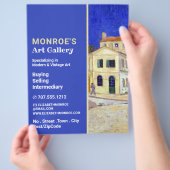 Het Gele Huis van Vincent Van Gogh, Kunsthandelaar Flyer (Hand)