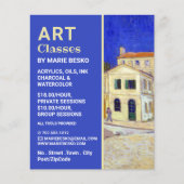 Het Gele Huis van Vincent Van Gogh, Kunstklassen Flyer (Voorkant)