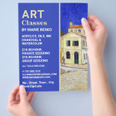 Het Gele Huis van Vincent Van Gogh, Kunstklassen Flyer (Hand)