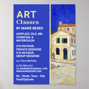 Het Gele Huis van Vincent Van Gogh, Kunstklassen Poster