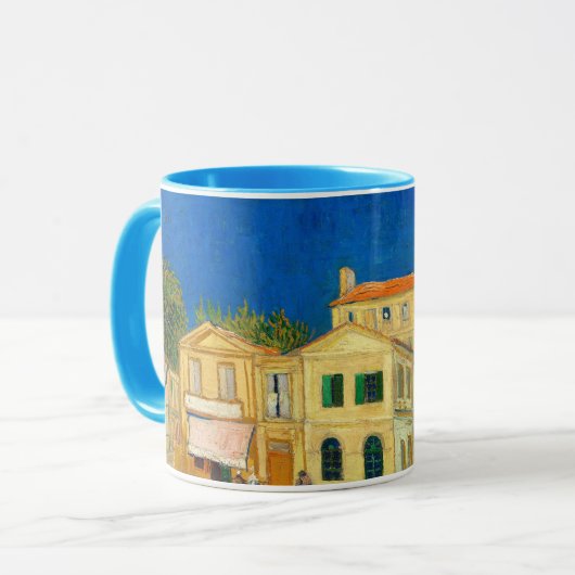 Het Gele Huis van Vincent Van Gogh Mok (Voorkant links)