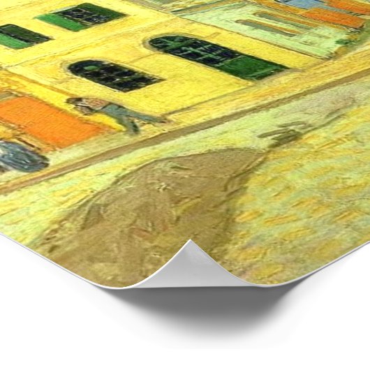 Het Gele Huis van Vincent Van Gogh Poster (Hoek)