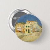 Het Gele Huis van Vincent van Gogh Ronde Button 5,7 Cm (Voorkant /achterkant)