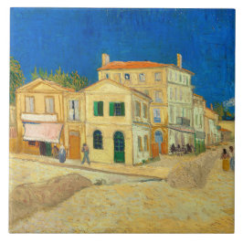 Het Gele Huis van Vincent Van Gogh Tegeltje