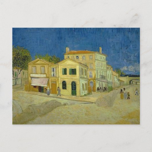 Het gele huis Vincent van Gogh Briefkaart (Voorkant)