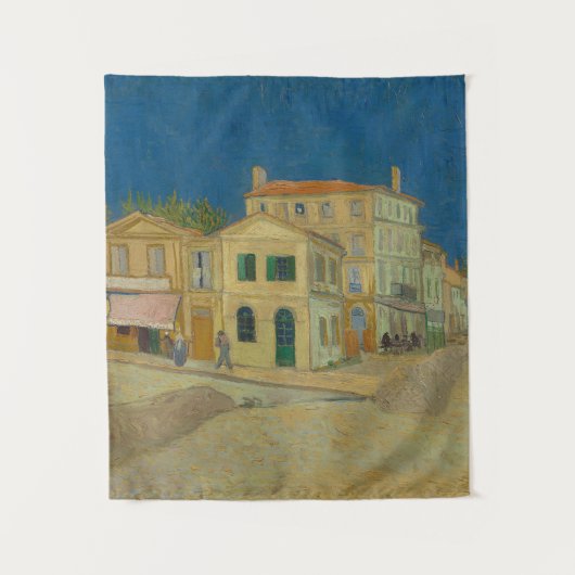 Het gele huis - Vincent van Gogh Wandkleed (Voorkant)