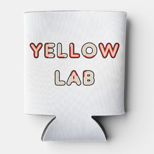 het gele laboratorium Canadees-Vlag in naam Blikjeskoeler (Voorkant)