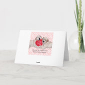 Het gele Moederdag van het Duo van Labrador Kaart (Achterkant)