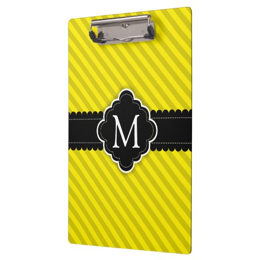 Het gele Monogram van de Douane van het Patroon Klembord (Links)