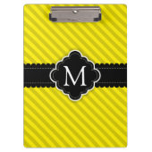 Het gele Monogram van de Douane van het Patroon Klembord (Voorkant)