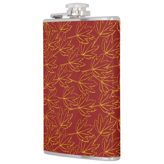 het gele najaarsblad is bruin heupfles (Links)