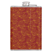 het gele najaarsblad is bruin heupfles (Achterkant)