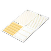 Het gele Notitieblok van de Lijst van de Incredite (Schuin)