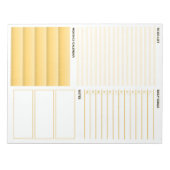 Het gele Notitieblok van de Lijst van de Incredite (Voorkant)