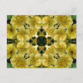 Het gele SleutelbloemBriefkaart van de Bloem van Briefkaart (Voorkant)