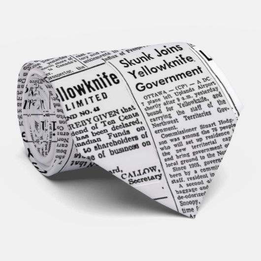 Het gele Stropdas (Opgerold)