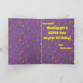 Het gele Wenskaart van de Eend Kaart (Binnen)