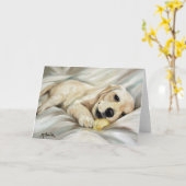 Het gele Wenskaart van de Laboratoria van de Kaart (Gele Bloem)