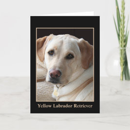 Het gele Wenskaart van de Labrador (spatie) Kaart