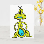 HET GELE WENSKAART VAN HET MONSTER KAART (Gele Bloem)