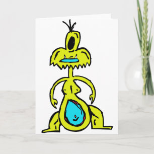 HET GELE WENSKAART VAN HET MONSTER KAART