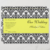 Het Gele, Zwarte, en Witte Programma van de Weddin (Voorkant / Achterkant)