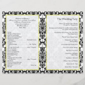 Het Gele, Zwarte, en Witte Programma van de Weddin (Achterkant)