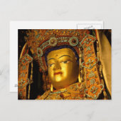 Het gelede Jowo Buddha-standbeeld, Jokhang Temple, Briefkaart (Voorkant / Achterkant)