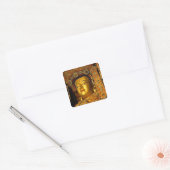 Het gelede Jowo Buddha-standbeeld, Jokhang Temple, Vierkante Sticker (Envelop)