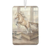 Het Geleerde Paard dat uit een Boek Springt Luchtverfrisser (Achterkant)