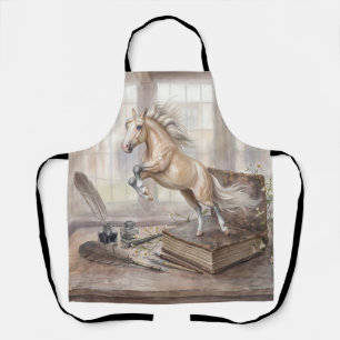 Het Geleerde Paard dat uit een Boek Springt Schort